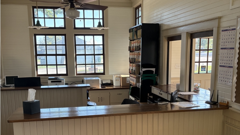 Work area in orthodontic office